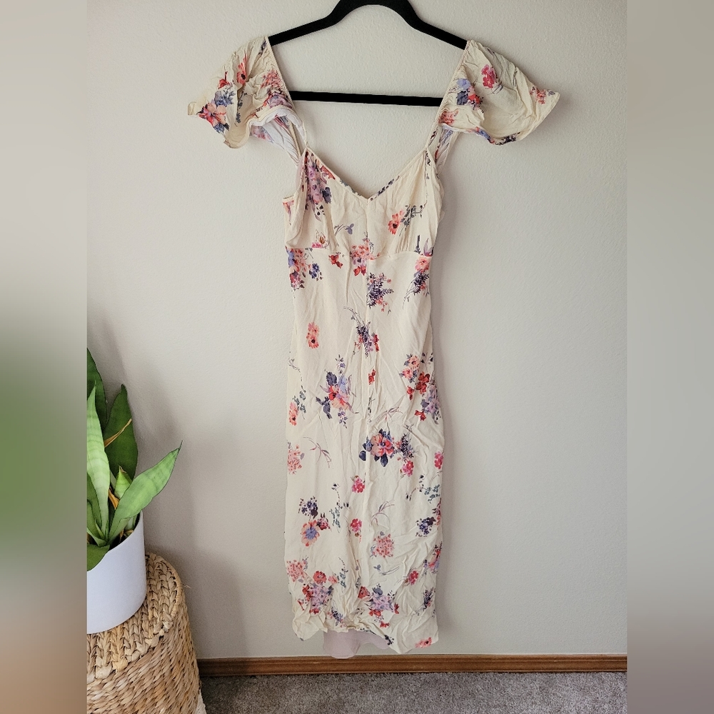 Zara floral midi dress